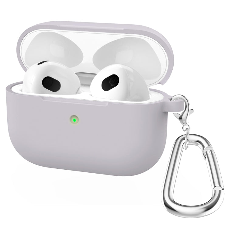 Étui de protection en silicone épais à fond rond avec crochet pour AirPods 3
