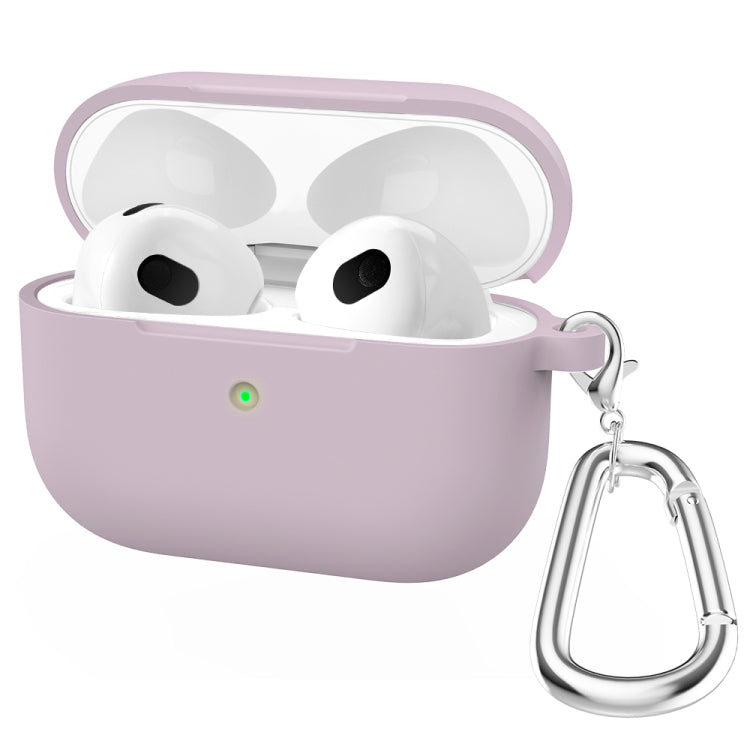 Étui de protection en silicone épais à fond rond avec crochet pour AirPods 3