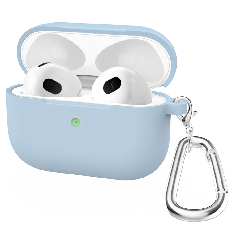 Étui de protection en silicone épais à fond rond avec crochet pour AirPods 3