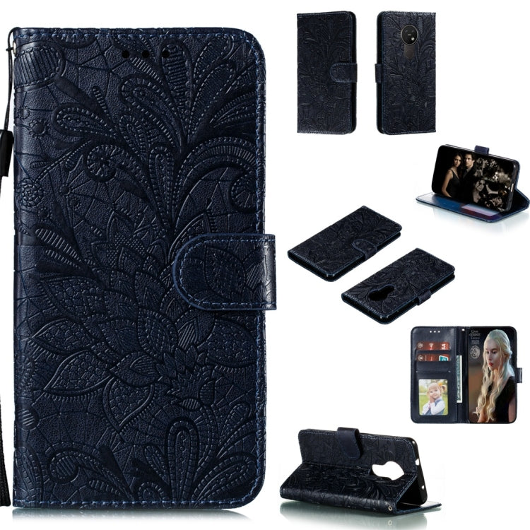 Lace Flower Horizontal Flip Leather Case with Holder & Card Slots & Wallet & Photo Frame, For Sony Xperia 5, For Nokia 7.2, For Xiaomi Mi 9 Pro