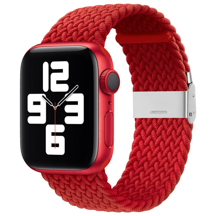 Nylon Braid One Buckle Replacement Watchband For Apple Watch Series, 7 41mm / 6&SE&5&4 40mm / 3&2&1 38mm