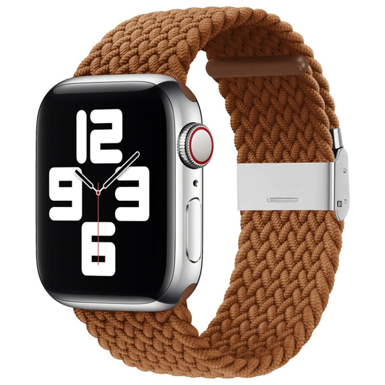 Nylon Braid One Buckle Replacement Watchband For Apple Watch Series, 7 41mm / 6&SE&5&4 40mm / 3&2&1 38mm