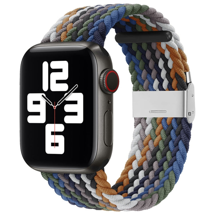 Nylon Braid One Buckle Replacement Watchband For Apple Watch Series, 7 45mm / 6&SE&5&4 44mm / 3&2&1 42mm