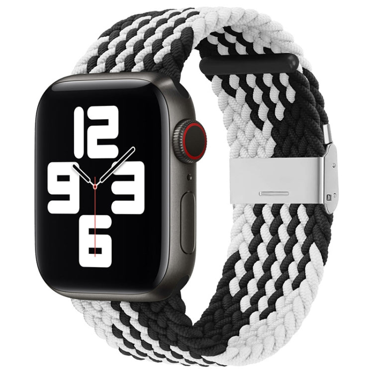 Nylon Braid One Buckle Replacement Watchband For Apple Watch Series, 7 45mm / 6&SE&5&4 44mm / 3&2&1 42mm