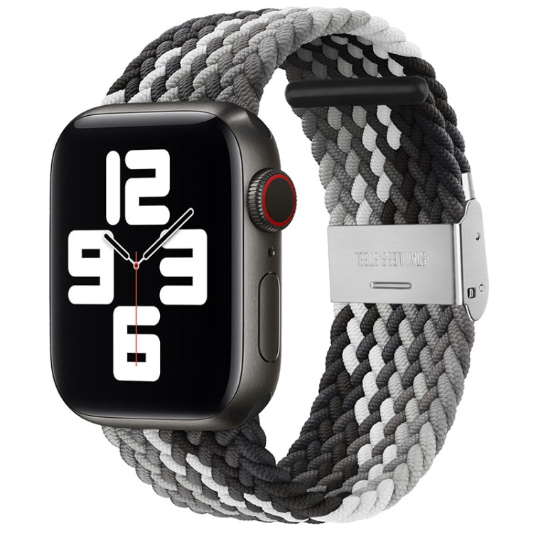 Nylon Braid One Buckle Replacement Watchband For Apple Watch Series, 7 45mm / 6&SE&5&4 44mm / 3&2&1 42mm