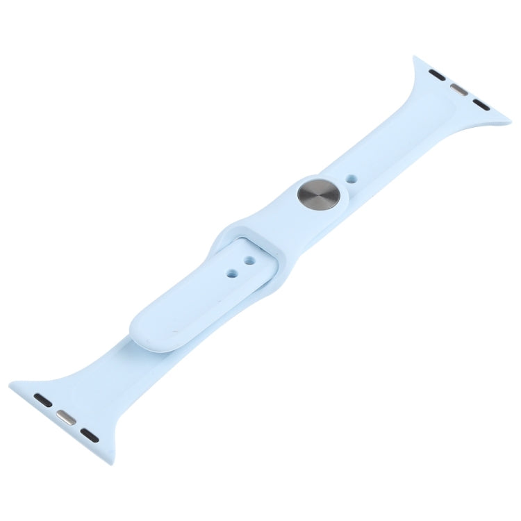 Slimming Silicone Replacement Watchband For Apple Watch Series, 7 45mm / 6&SE&5&4 44mm / 3&2&1 42mm