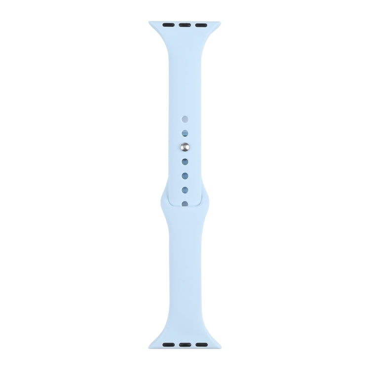 Slimming Silicone Replacement Watchband For Apple Watch Series, 7 45mm / 6&SE&5&4 44mm / 3&2&1 42mm