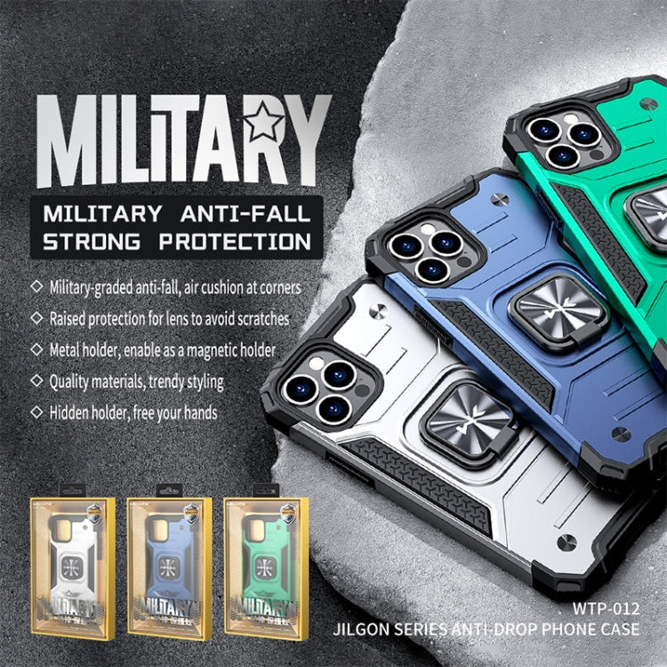 WK WTP-012 Military Series Shockproof PC + TPU + Metal Phone Case with Ring Holder