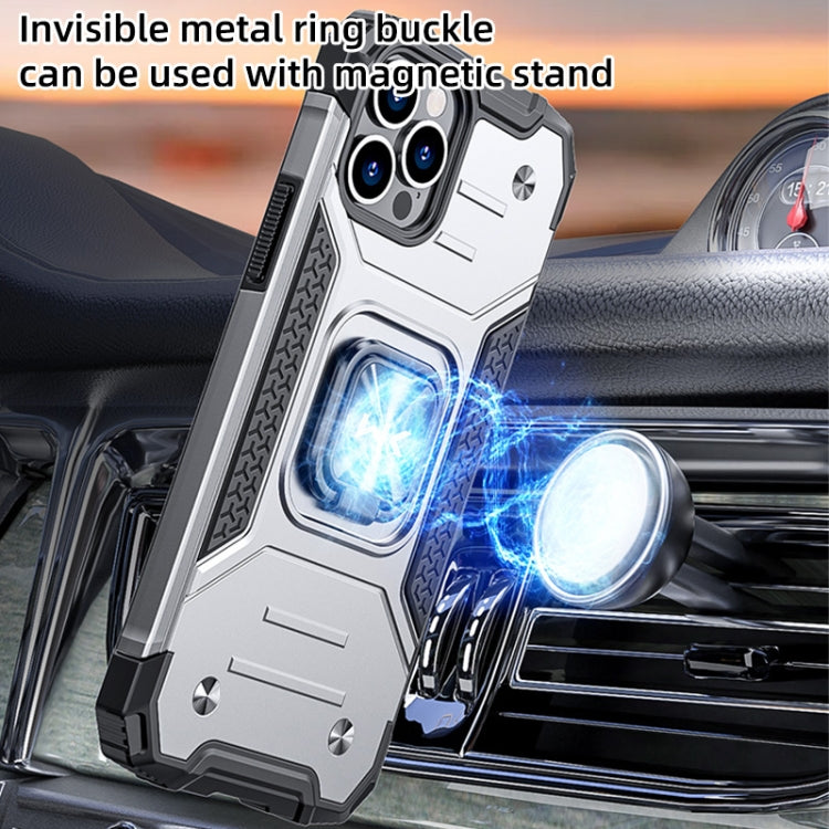 WK WTP-012 Military Series Shockproof PC + TPU + Metal Phone Case with Ring Holder