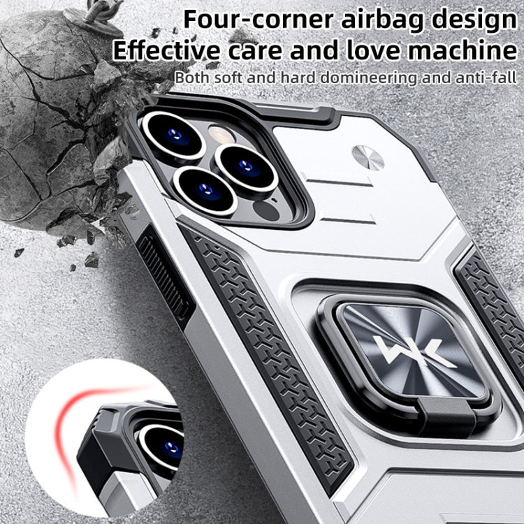 WK WTP-012 Military Series Shockproof PC + TPU + Metal Phone Case with Ring Holder