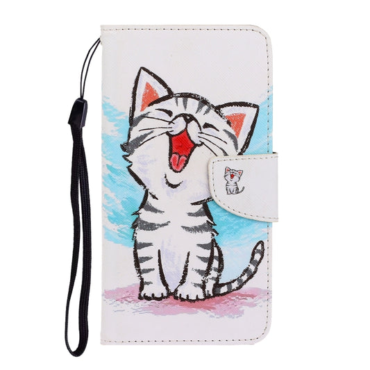 Horizontal flip PU leather case iPhone SE 2020 featuring wallet functionality