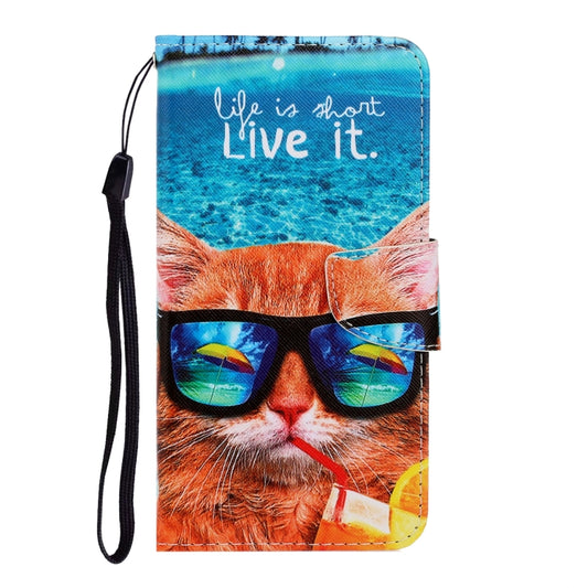 Horizontal flip design PU leather case iPhone 11 Pro featuring vibrant 3D artwork
