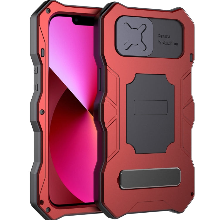 Camshield Shockproof Waterproof Dustproof Metal Case with Holder, For iPhone 13