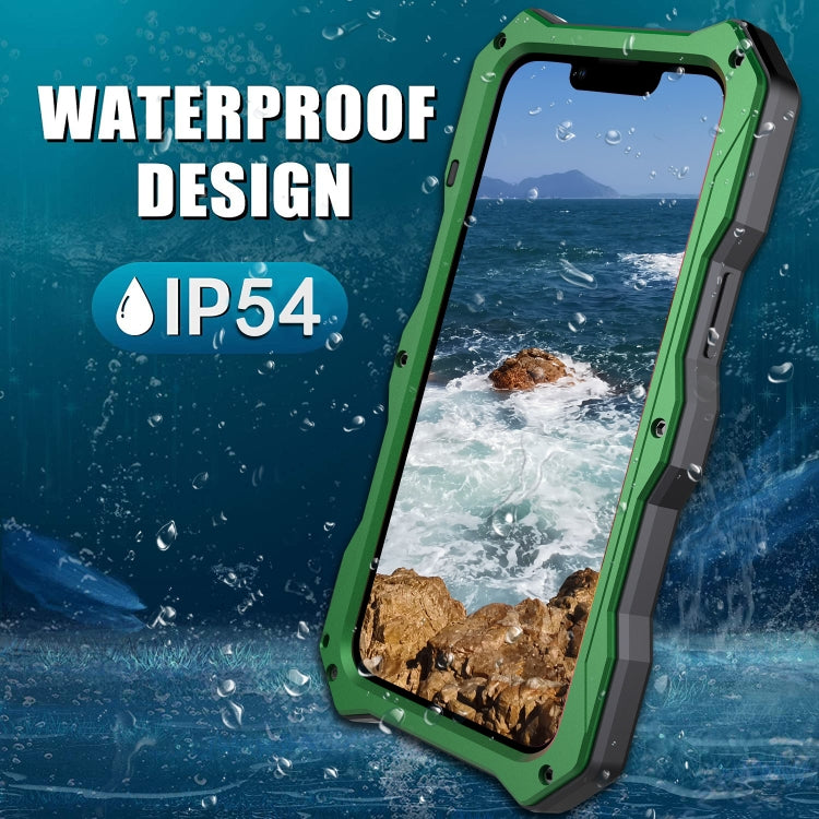 Camshield Shockproof Waterproof Dustproof Metal Case with Holder, For iPhone 13, For iPhone 13 Pro, For iPhone 13 Pro Max, For iPhone 12 / 12 Pro