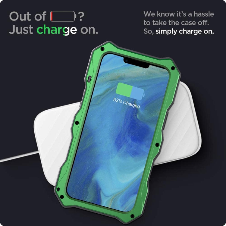 Camshield Shockproof Waterproof Dustproof Metal Case with Holder, For iPhone 13