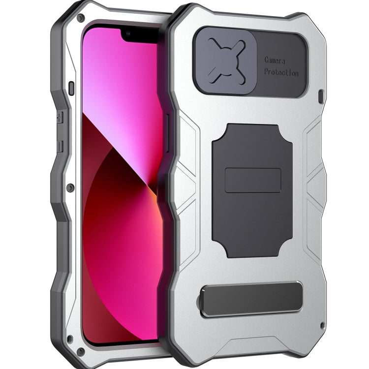 Camshield Shockproof Waterproof Dustproof Metal Case with Holder, For iPhone 13, For iPhone 13 Pro, For iPhone 13 Pro Max, For iPhone 12 / 12 Pro