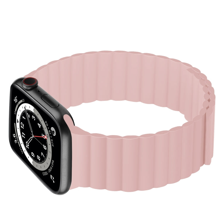 Silicone Magnetic Integrated Short Strap Watchband For Apple Watch Series, 7 41mm / 6&SE&5&4 40mm / 3&2&1 38mm, 7 45mm / 6&SE&5&4 44mm / 3&2&1 42mm