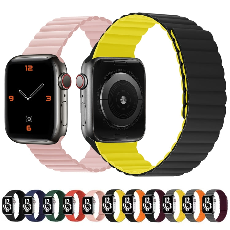 Silicone Magnetic Integrated Long Strap Watchband For Apple Watch Series, 7 41mm / 6&SE&5&4 40mm / 3&2&1 38mm, 7 45mm / 6&SE&5&4 44mm / 3&2&1 42mm