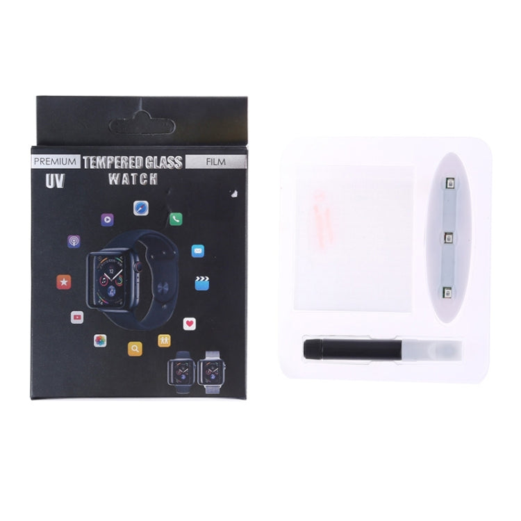 UV Liquid Curved Full Glue Full Screen Tempered Glass Film, For Apple Watch Series 8 / 7 41mm, For Apple Watch Series 8 / 7 45mm