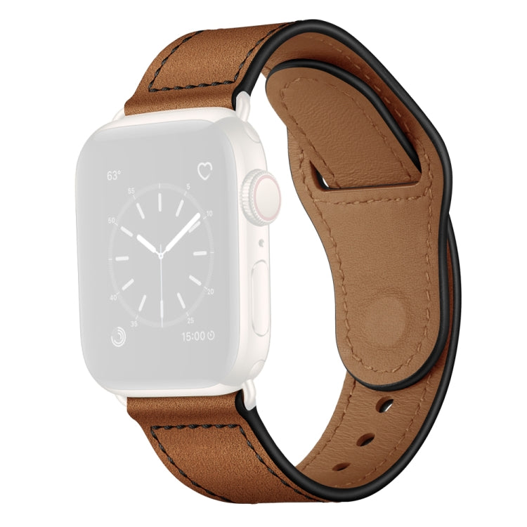 Leather Replacement Watchband For Apple Watch Series, 7 41mm / 6&SE&5&4 40mm / 3&2&1 38mm
