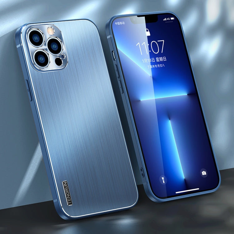 Brushed Texture Shockproof Phone Case, For iPhone 13 Pro Max