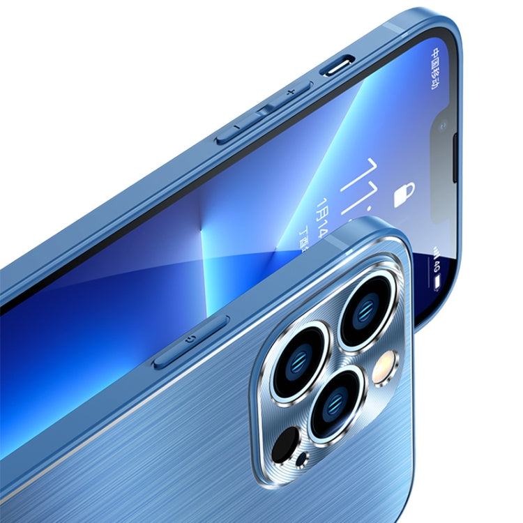 Brushed Texture Shockproof Phone Case, For iPhone 13 Pro Max