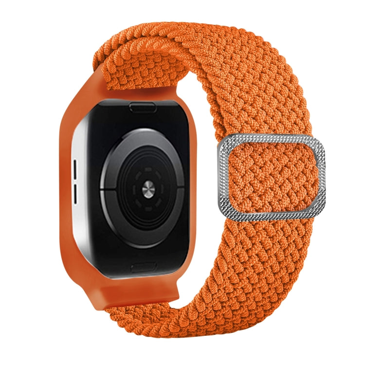 TPU Frame Buckle Braid Integrated Replacement Watchband For Apple Watch Series, 6 & SE & 5 & 4 44mm / 3 & 2 & 1 42mm