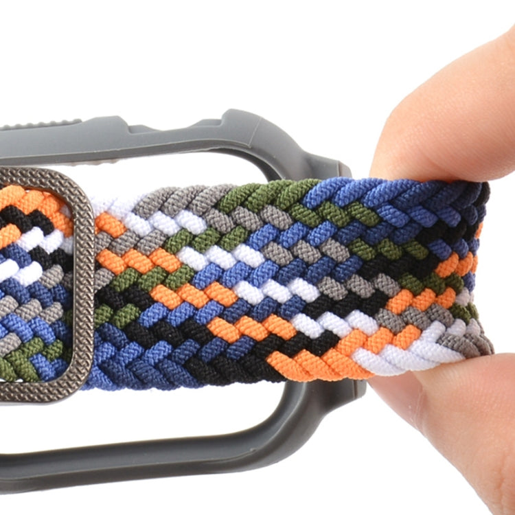 TPU Frame Buckle Braid Integrated Replacement Watchband For Apple Watch Series, 6 & SE & 5 & 4 44mm / 3 & 2 & 1 42mm