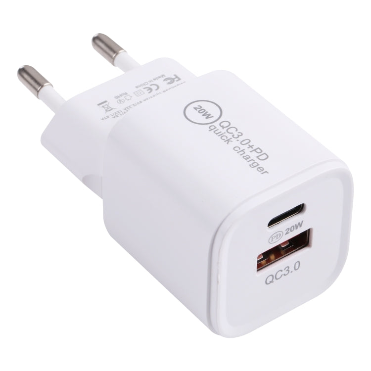 20WACB 20W QC3.0 + PD Quick Charger, AU Plug, EU Plug, US Plug