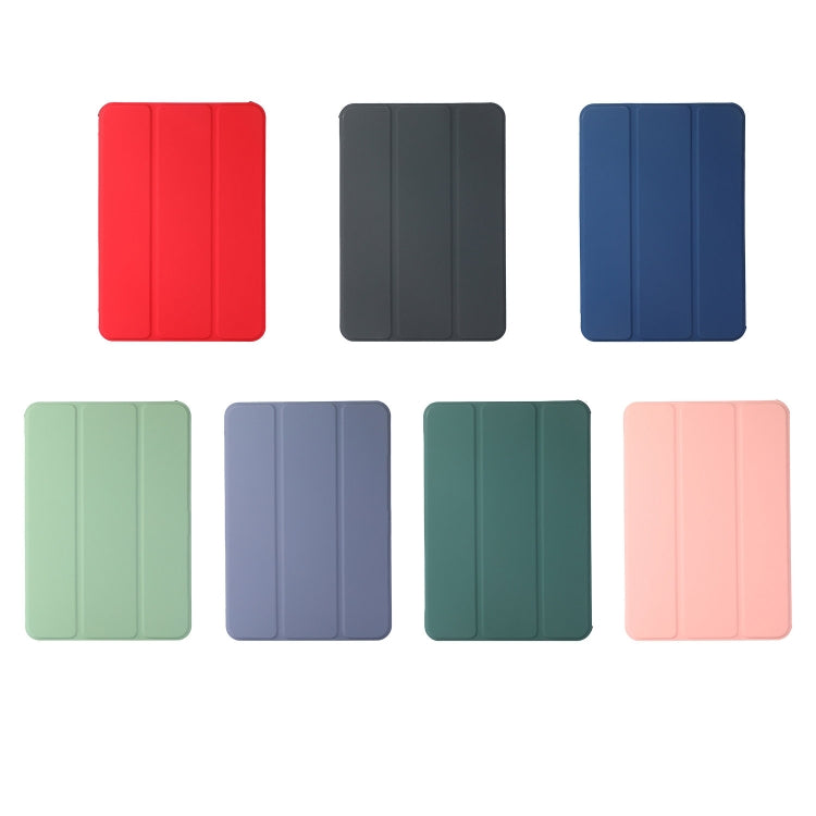 Skin Texture TPU Leather Tablet Case with 3-folding Holder, For iPad mini 6 / mini 2024
