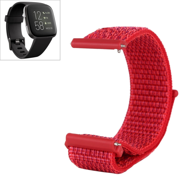 Nylon Watchband with Hook and Loop Fastener, For Fitbit Versa / Versa 2