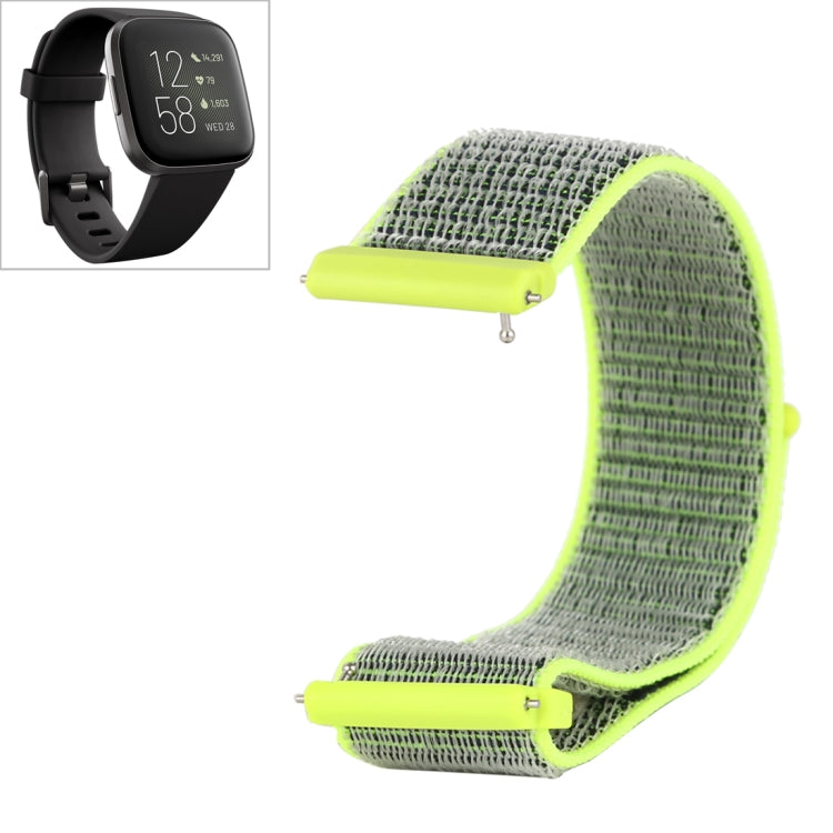 Nylon Watchband with Hook and Loop Fastener, For Fitbit Versa / Versa 2
