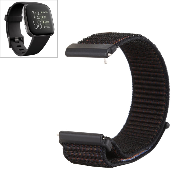 Nylon Watchband with Hook and Loop Fastener, For Fitbit Versa / Versa 2
