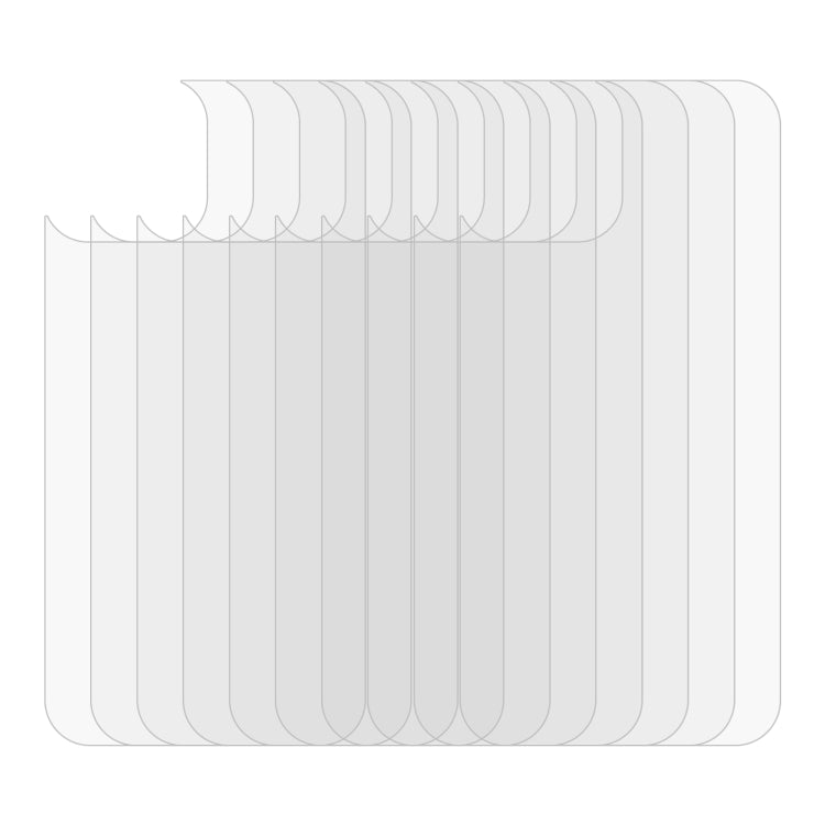 Lot de 10 films arrière en verre trempé 9H 2,5D (0,26 mm) pour iPhone 13 mini (10 pièces), iPhone 13 (10 pièces), iPhone 13 Pro (10 pièces) et iPhone 13 Pro Max (10 pièces)