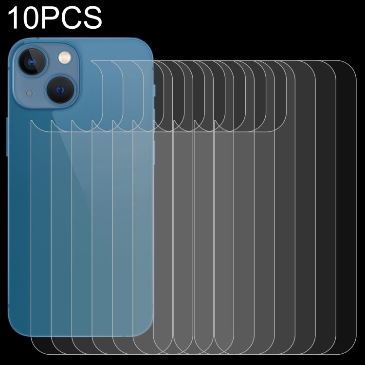 Lot de 10 films arrière en verre trempé 9H 2,5D (0,26 mm) pour iPhone 13 mini (10 pièces), iPhone 13 (10 pièces), iPhone 13 Pro (10 pièces) et iPhone 13 Pro Max (10 pièces)