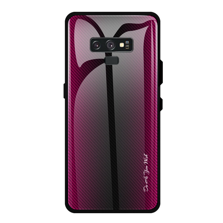Texture Gradient Glass Protective Case, For Galaxy A20 / A30, For Galaxy A50, For Galaxy A80 / A90, For Galaxy Note 9