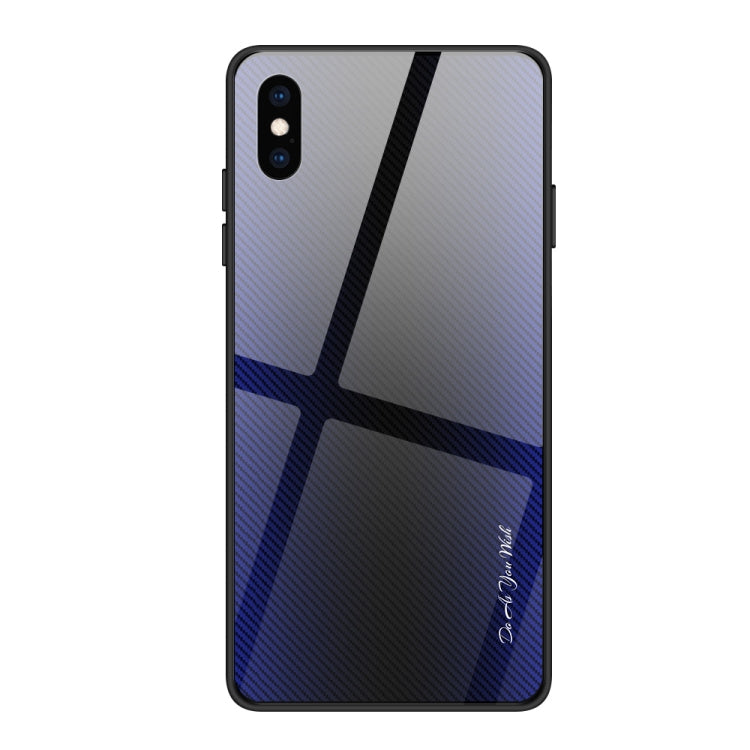 Texture Gradient Glass Protective Case, For Galaxy Note 10 Pro, For Galaxy S10, For iPhone SE 2022 / SE 2020 / 8 / 7, For iPhone XS Max