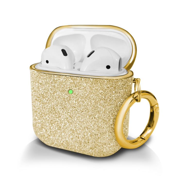 Electroplating Glitter Powder Wireless Earphone Protective Case, For AirPods 1 / 2