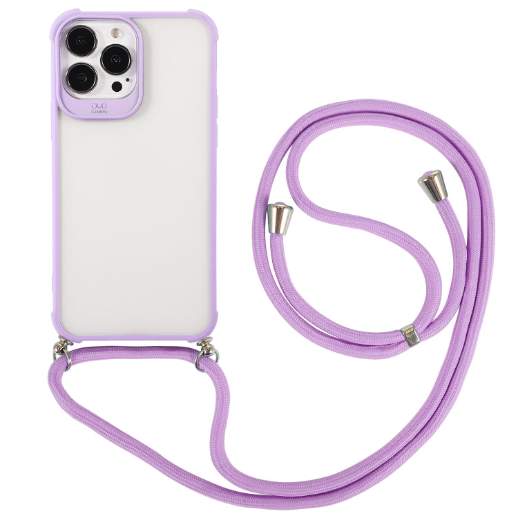 Macaron Color Phone Case with Lanyard