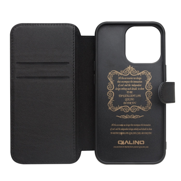 QIALINO Magnetic Buckle Phone Leather Case with Card Slot, For iPhone 13 Pro Max, For iPhone 13 Pro, For iPhone 13, For iPhone 13 mini