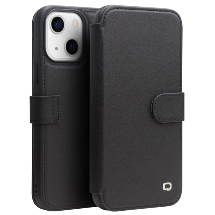 QIALINO Magnetic Buckle Phone Leather Case with Card Slot, For iPhone 13 Pro Max, For iPhone 13 Pro, For iPhone 13, For iPhone 13 mini