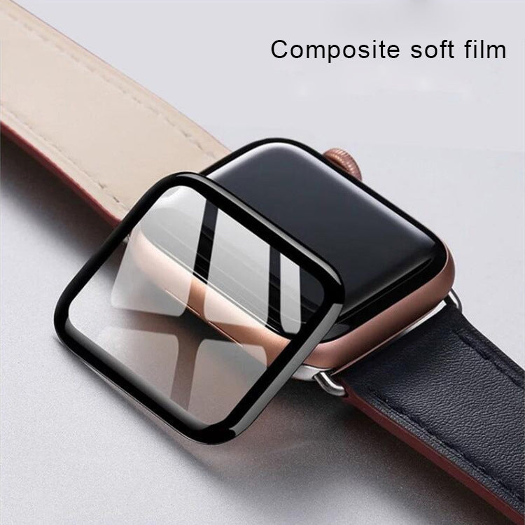 Curved 3D Composite Material Soft Film Screen Protector, For Apple Watch Series 7 41mm, For Apple Watch Series 7 45mm, For Apple Watch Series 6&SE&5&4 40mm, For Apple Watch Series 6&SE&5&4 44mm, For Apple Watch Series 3&2&1 42mm                        ...