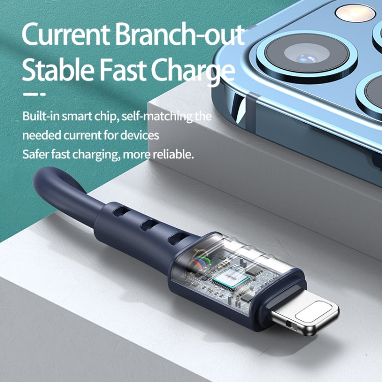 REMAX RC-179i 2.4A 8 Pin High Elastic TPE Fast Charging Data Cable, Length: 1m, 8 Pin