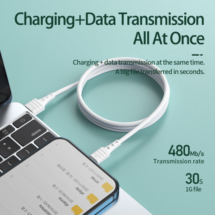 REMAX RC-179i 2.4A 8 Pin High Elastic TPE Fast Charging Data Cable, Length: 1m, 8 Pin