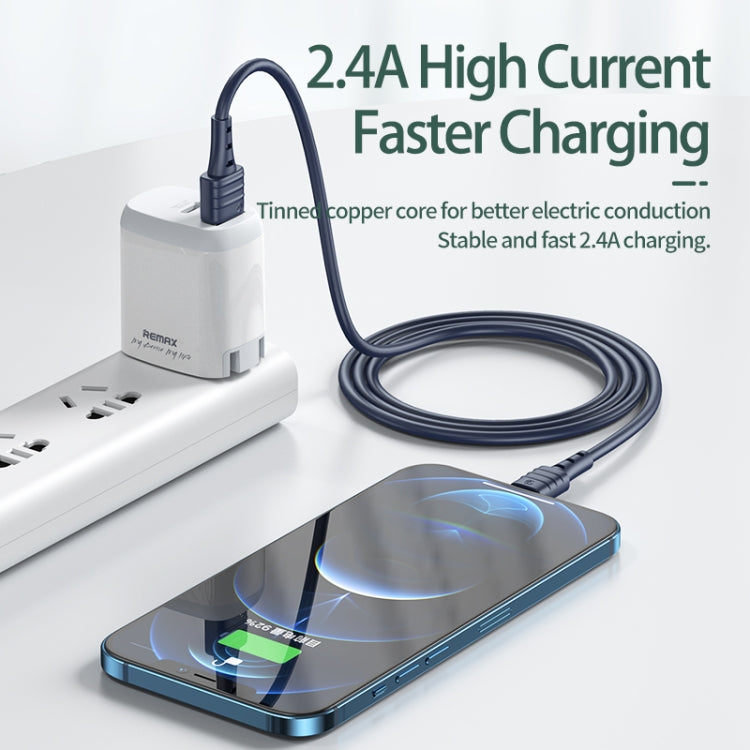 REMAX RC-179i 2.4A 8 Pin High Elastic TPE Fast Charging Data Cable, Length: 1m, 8 Pin