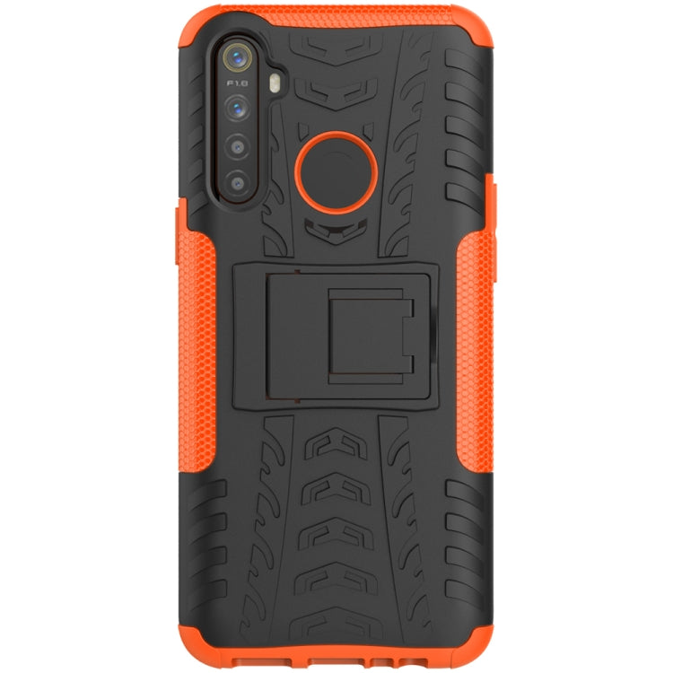 Coque de protection antichoc en TPU et PC avec support, effet pneu, pour Oppo Realme 5 Pro, Realme 5 et Realme X