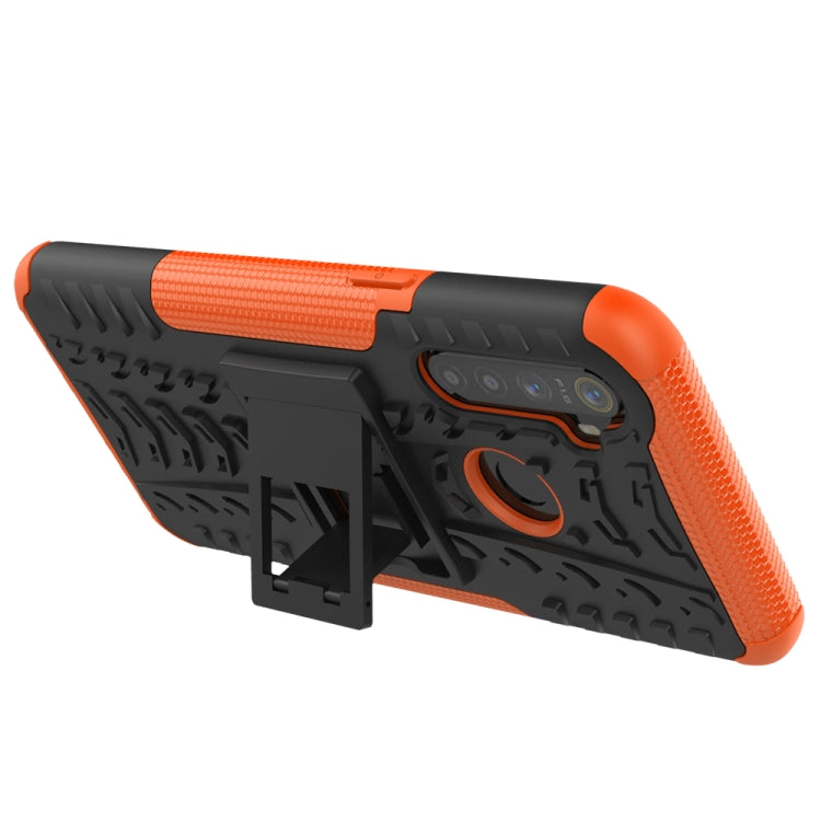 Coque de protection antichoc en TPU et PC avec support, effet pneu, pour Oppo Realme 5 Pro, Realme 5 et Realme X