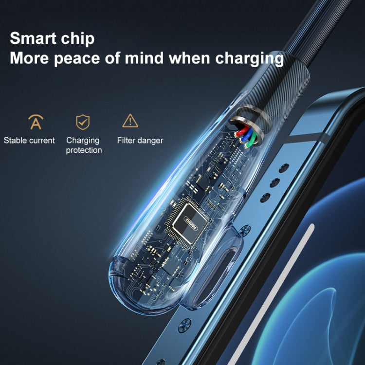 REMAX RC-192i Carrie Series PD 20W USB-C / Type-C to 8 Pin 90 Degree Elbow Fast Charging Gaming Data Cable, Cable Length: 1m, RC-192i