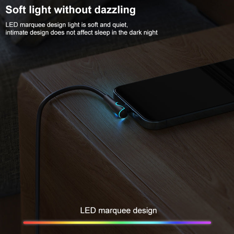 REMAX RC-192i Carrie Series PD 20W USB-C / Type-C to 8 Pin 90 Degree Elbow Fast Charging Gaming Data Cable, Cable Length: 1m, RC-192i