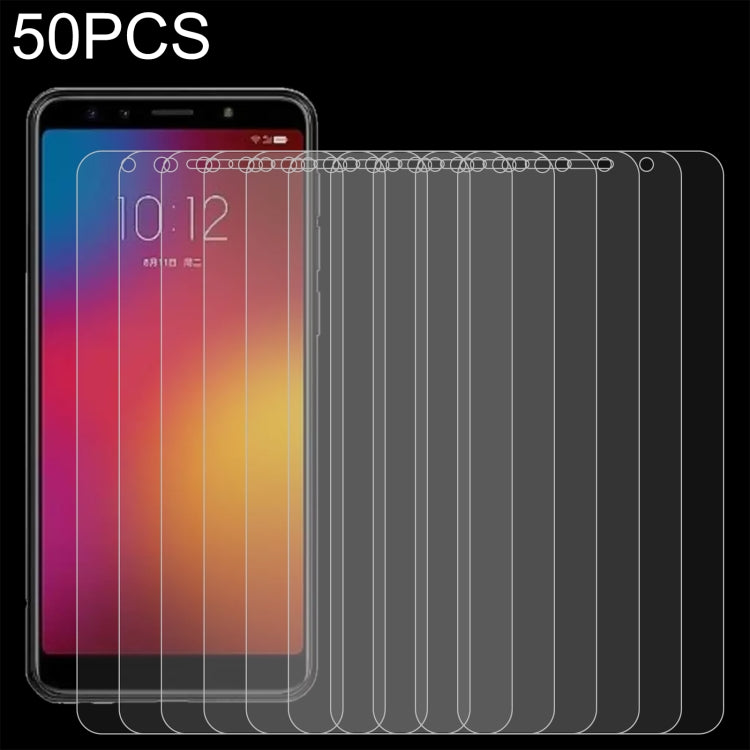 50 PCS 0.26mm 9H 2.5D Tempered Glass Film